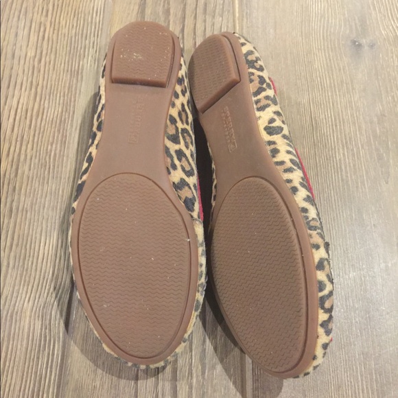 Sperry Raspberry Leopard Flats - Size 6.5 - Picture 6 of 7